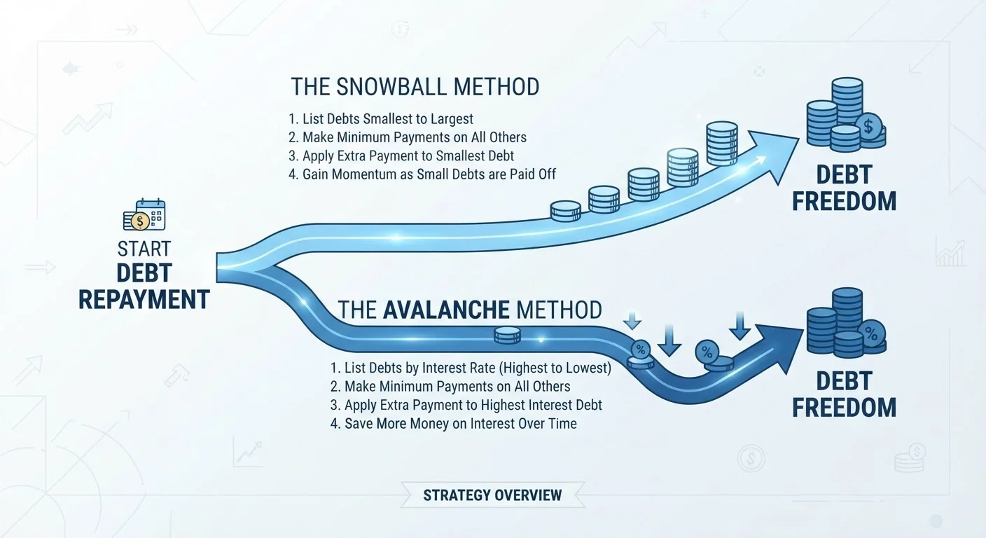 Debt Snowball and Debt Avalanche: How Each Strategy Works