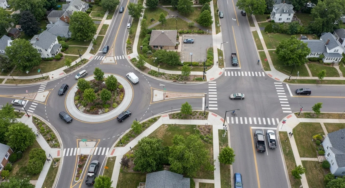 Roundabouts vs. Four-Way Stops: Which Is Safer and Why