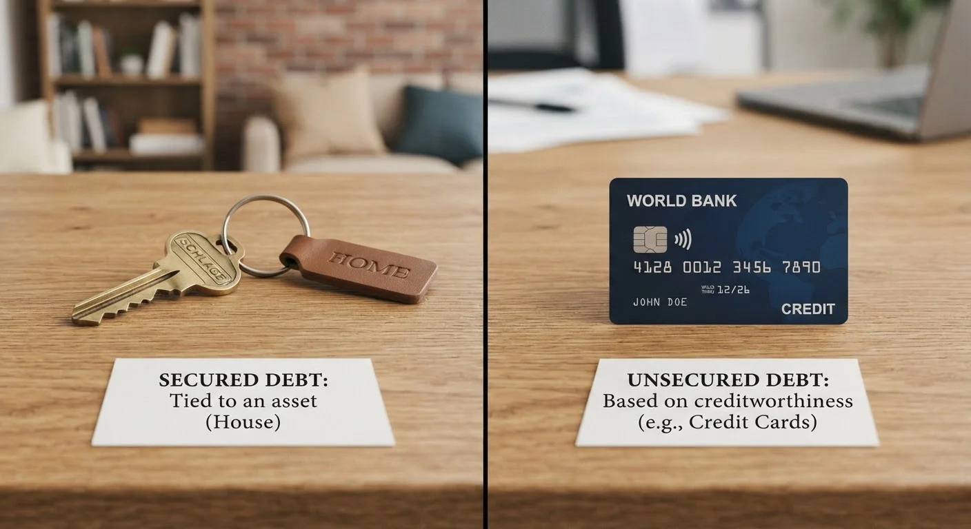 Secured vs. Unsecured Debt: What Changes When Collateral Is Involved