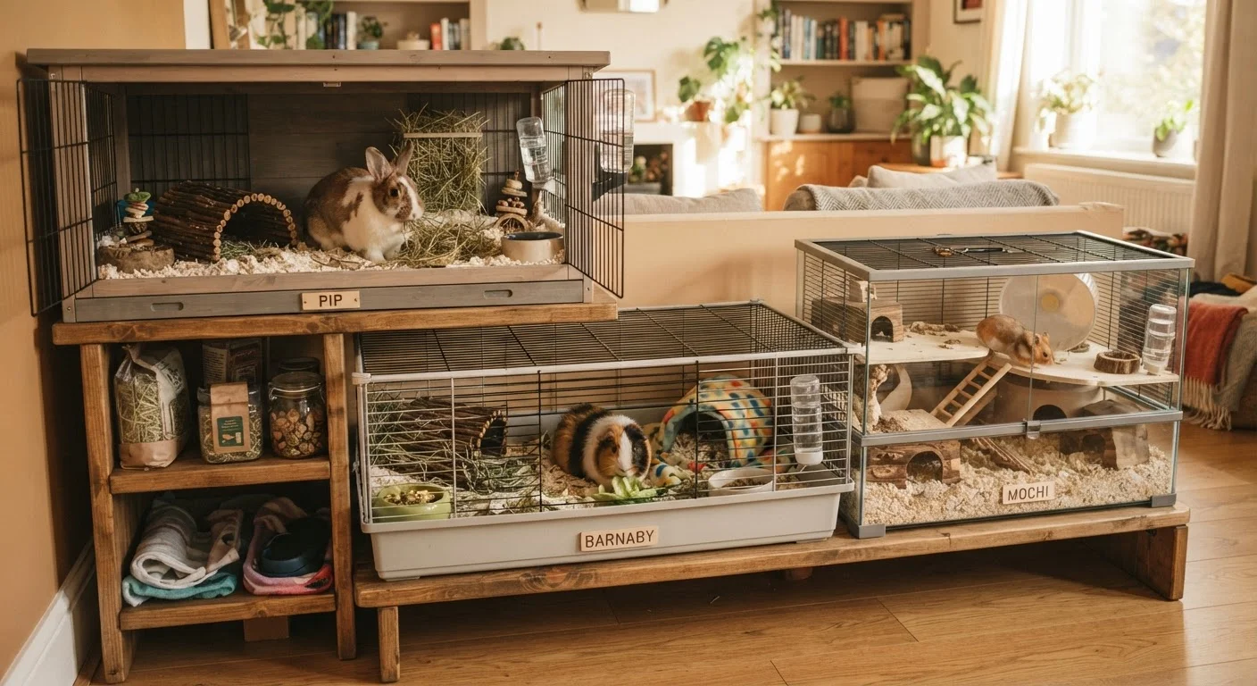 Setting Up a Safe Living Space for Small Pets: Rabbits, Guinea Pigs, and Hamsters