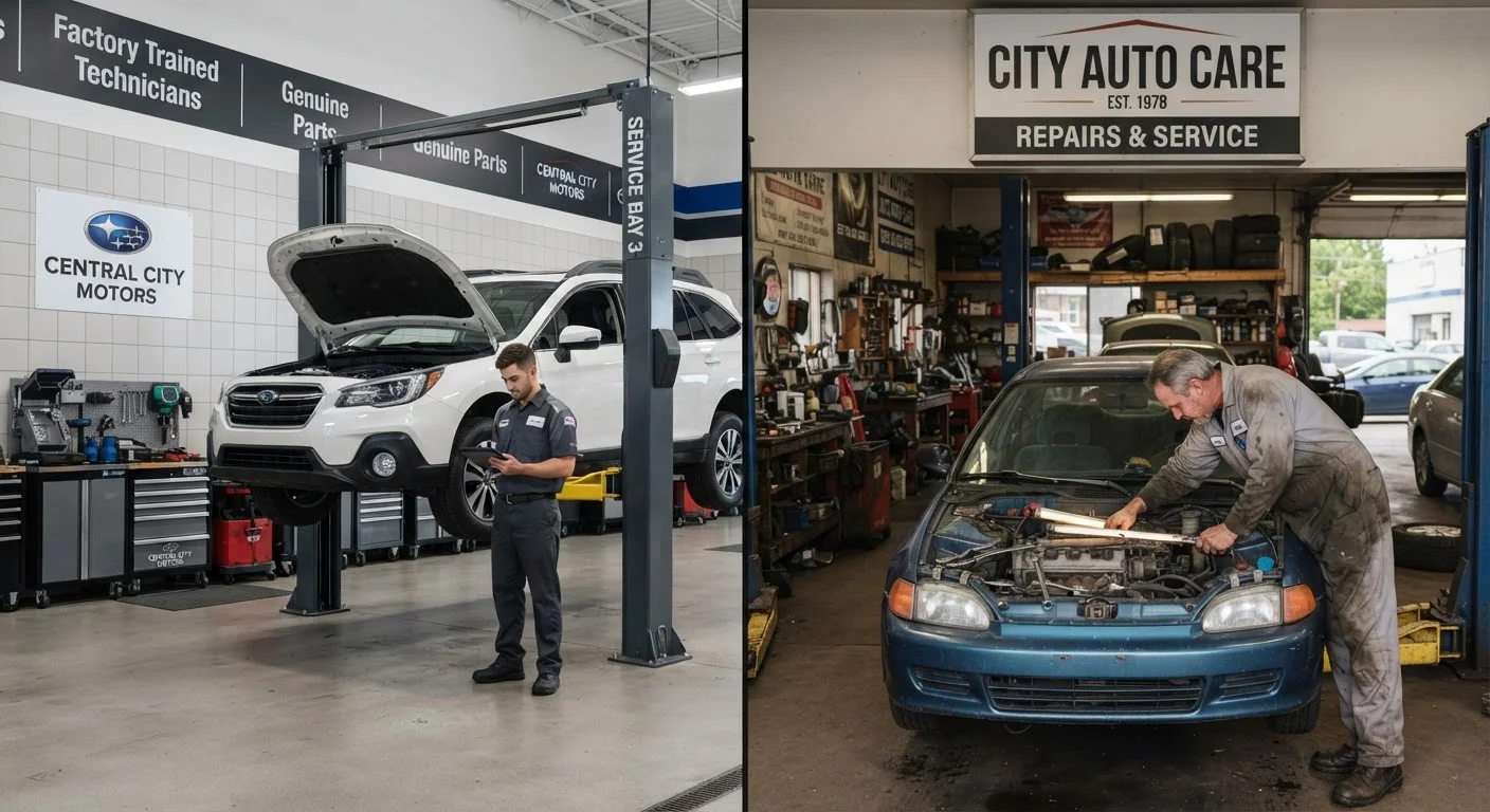 The Trade-offs of Dealer Service vs. Independent Repair Shops