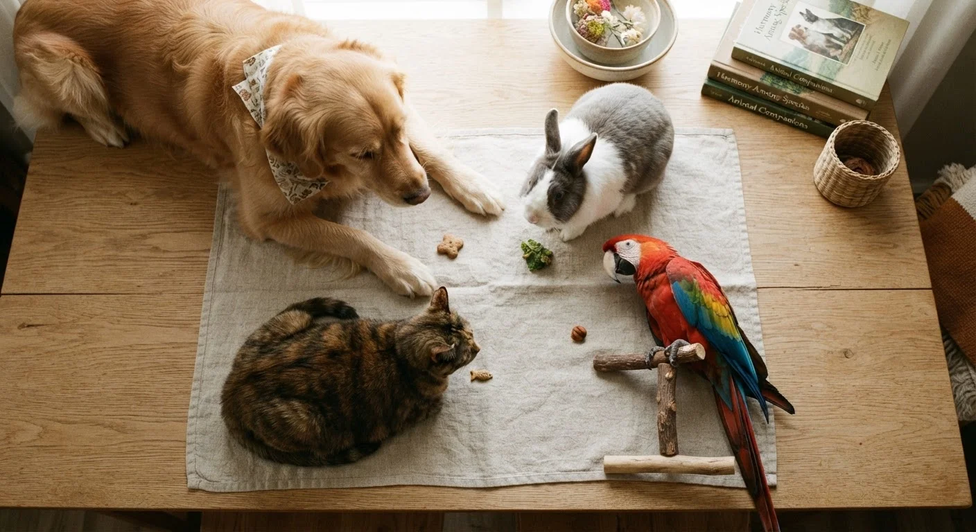 Training Across Species: How Dogs, Cats, Rabbits, and Birds Learn Differently